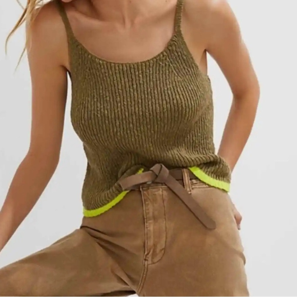 Anthropologie Pilcro knitted tank top